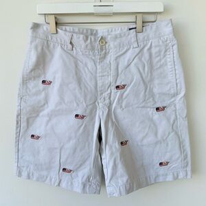 Vineyard Vines Men’s 100% Cotton Club Shorts American Flag size 32